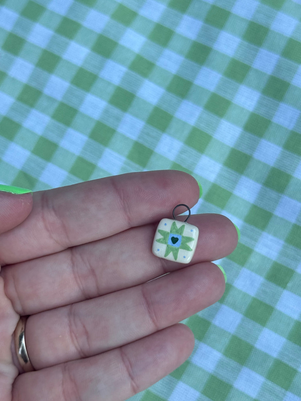 Tiny Quilt Square Charm