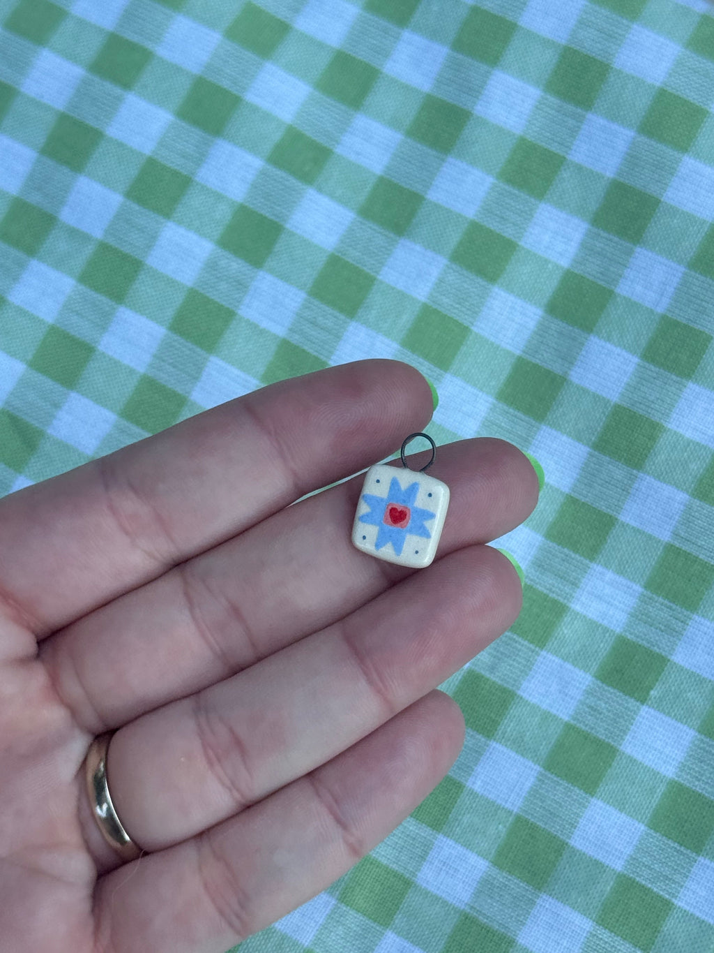 Tiny Quilt Square Charm