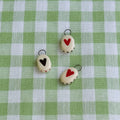 Polka-Dot Heart Charm