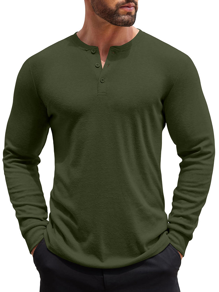Fashion Lightweight Pullover Henley Shirt (US Only)
