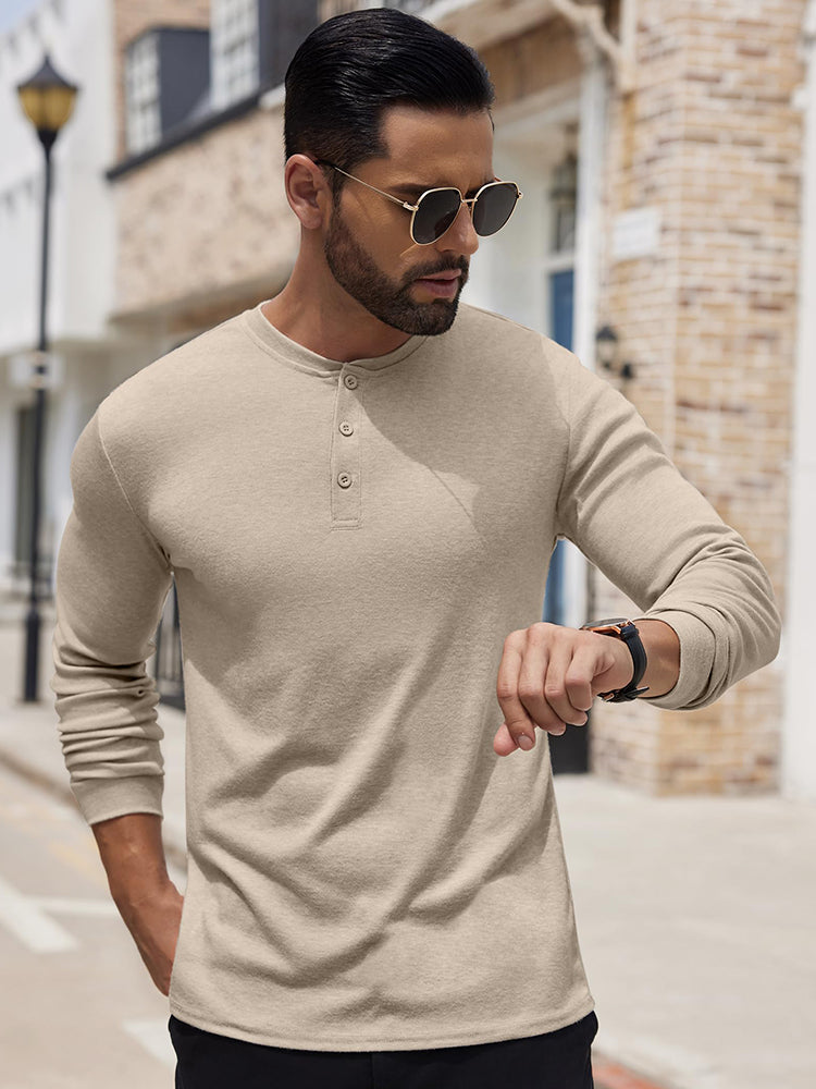 Fashion Lightweight Pullover Henley Shirt (US Only)