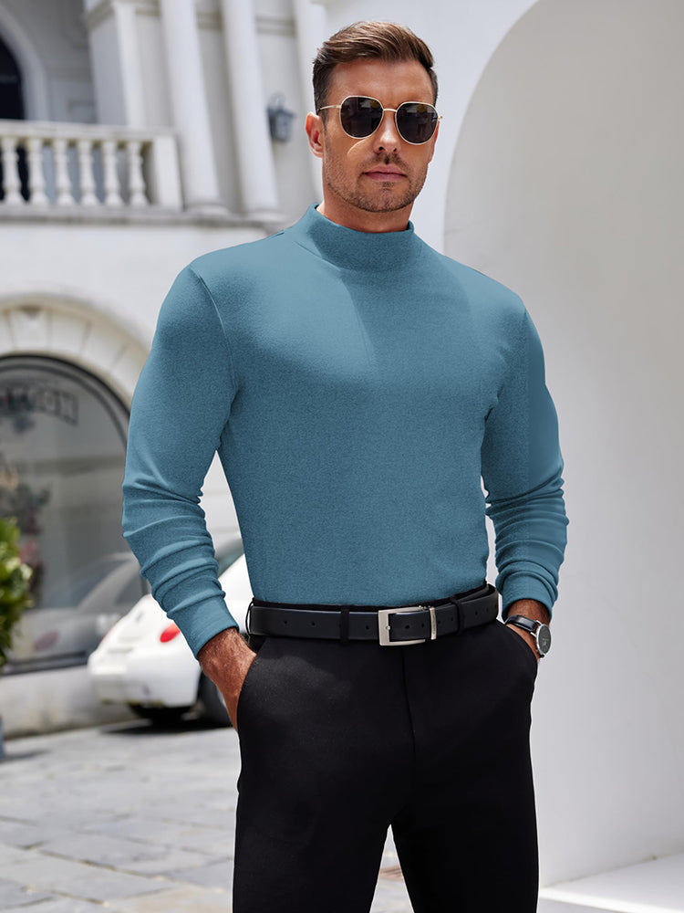 Basic Thermal Turtleneck Pullover Shirt (US Only)
