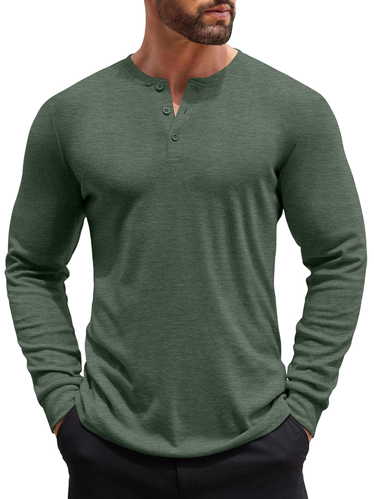 Fashion Lightweight Pullover Henley Shirt (US Only)