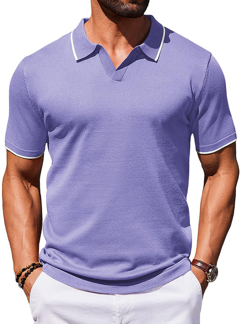 Casual Old Money Knit Polo Shirt (US Only)