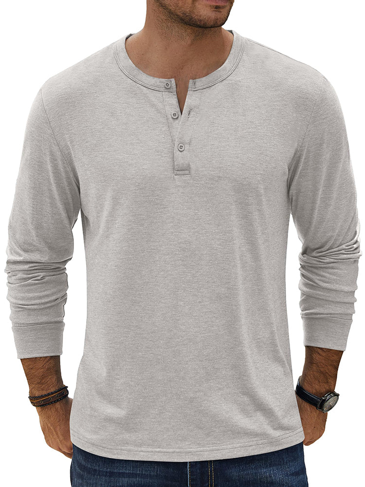 Classic Lightweight Stretch Henley Tee (US Only)