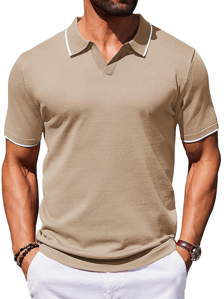 Casual Old Money Knit Polo Shirt (US Only)