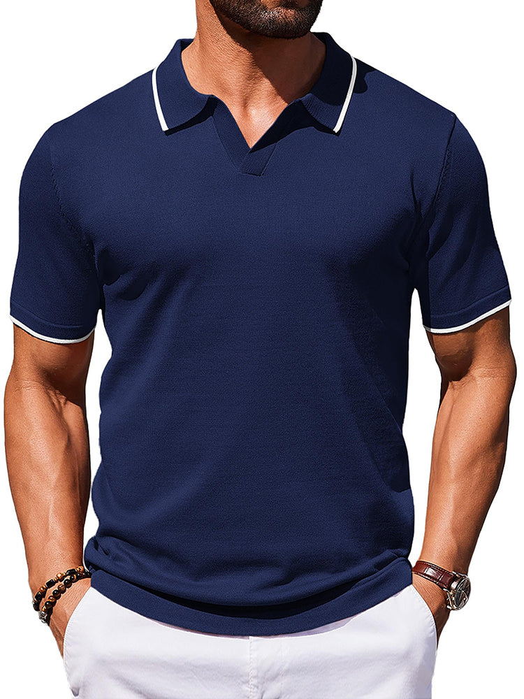 Casual Old Money Knit Polo Shirt (US Only)