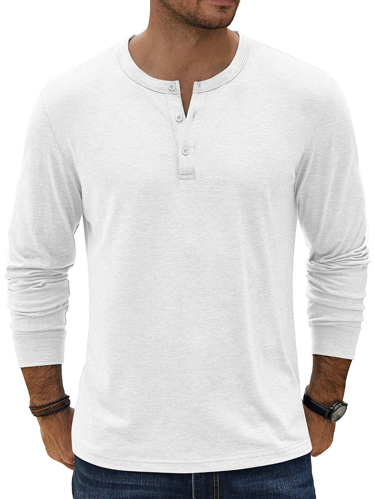 Classic Lightweight Stretch Henley Tee (US Only)
