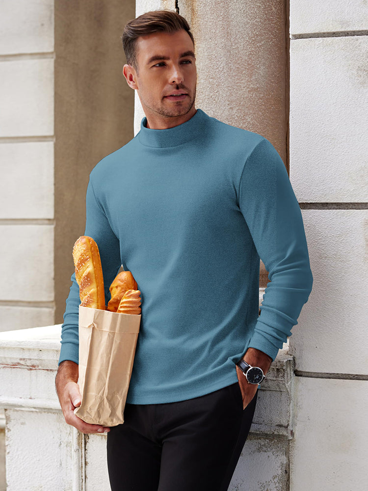 Basic Thermal Turtleneck Pullover Shirt (US Only)