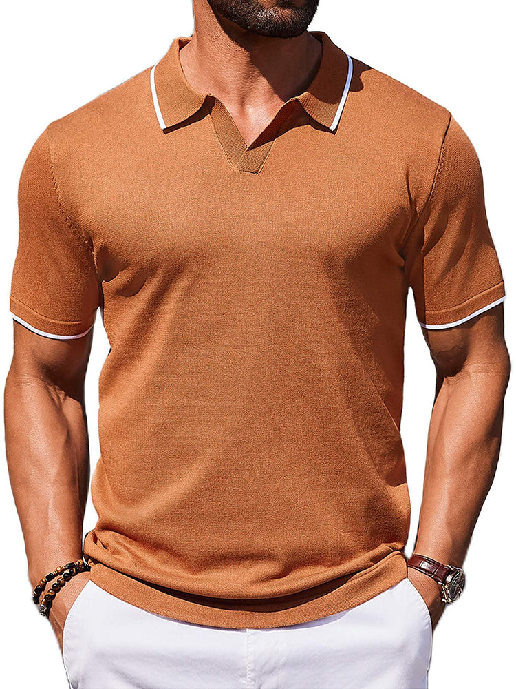 Casual Old Money Knit Polo Shirt (US Only)