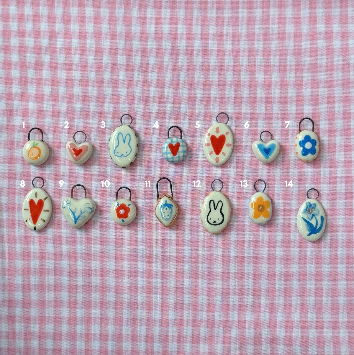 cutesy spring charms